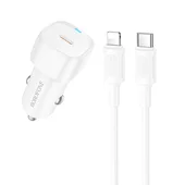 АЗУ Borofone BZ34A Cloud PD20W (1USB-C) + кабель Type-C to Lightning White