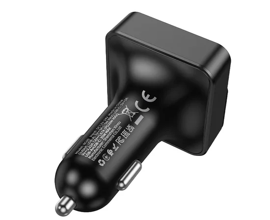 АЗУ FM модулятор Borofone BC60 Hero 35W (2USB-A/1C) Black