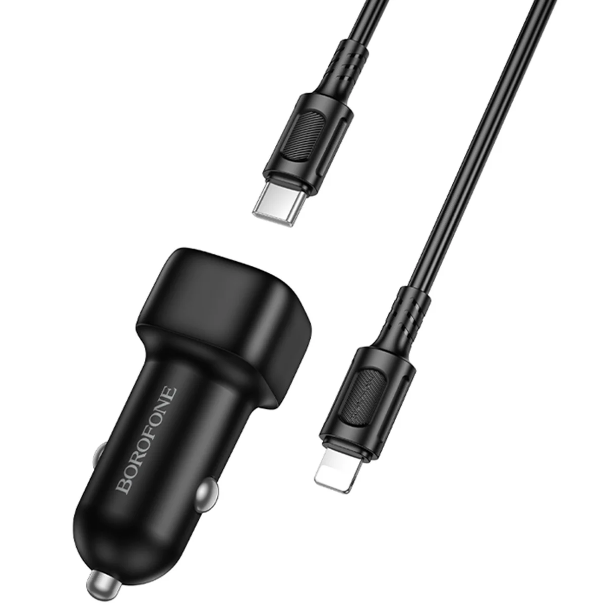 АЗУ Borofone BZ34A Cloud PD20W (1USB-C) + кабель Type-C to Lightning Black