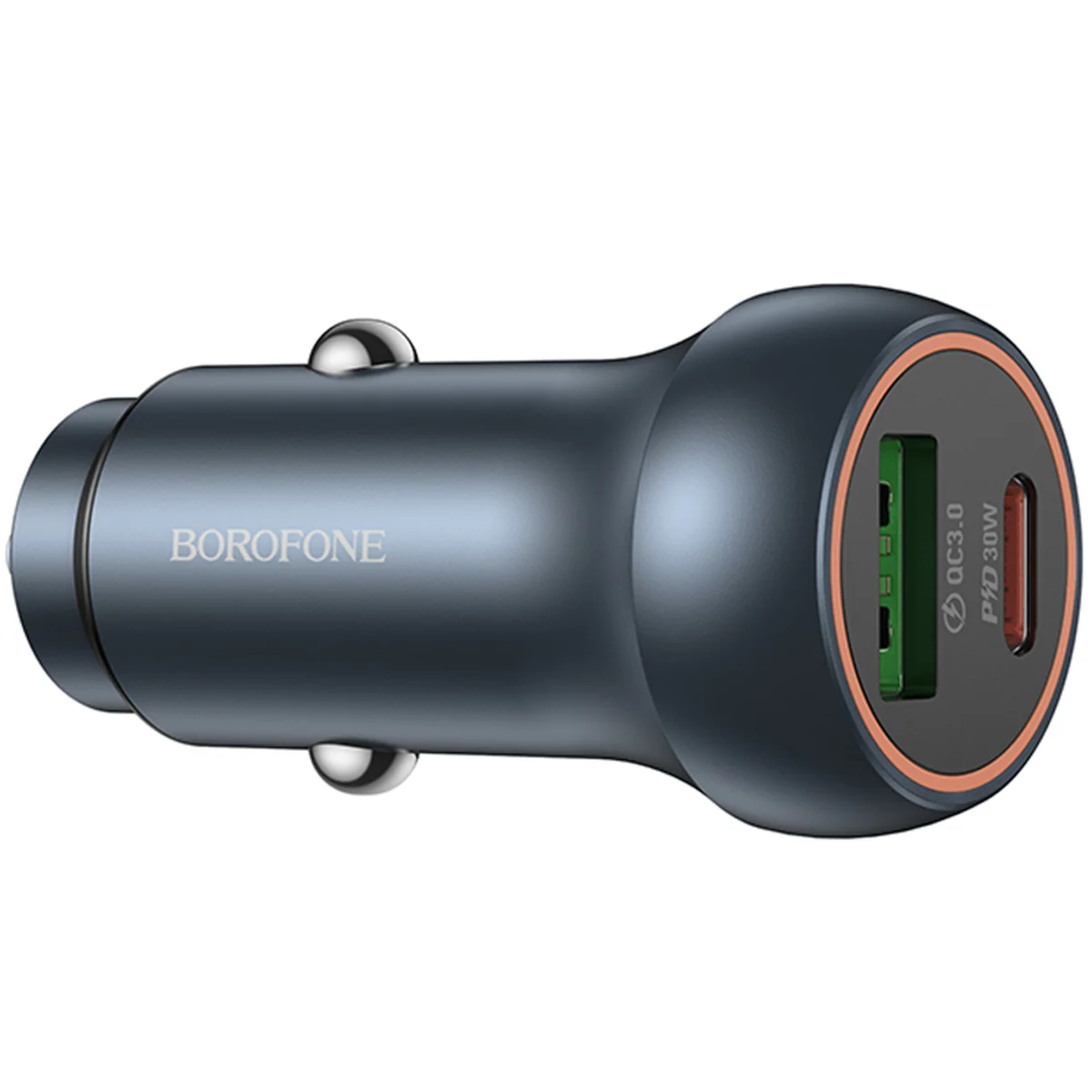 АЗУ Borofone BZ32B Fresh PD30W+QC3.0 total 48W (1USB-A/1C) Metal gray