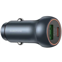 АЗУ Borofone BZ32B Fresh PD30W+QC3.0 total 48W (1USB-A/1C) Metal gray