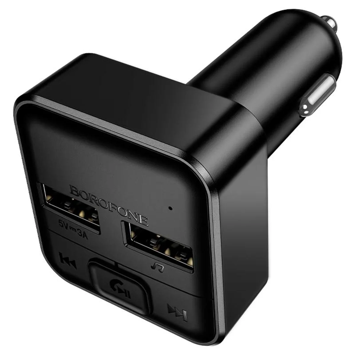 АЗУ FM модулятор Borofone BC63 Selecto QC3.0 (2USB-A) Black