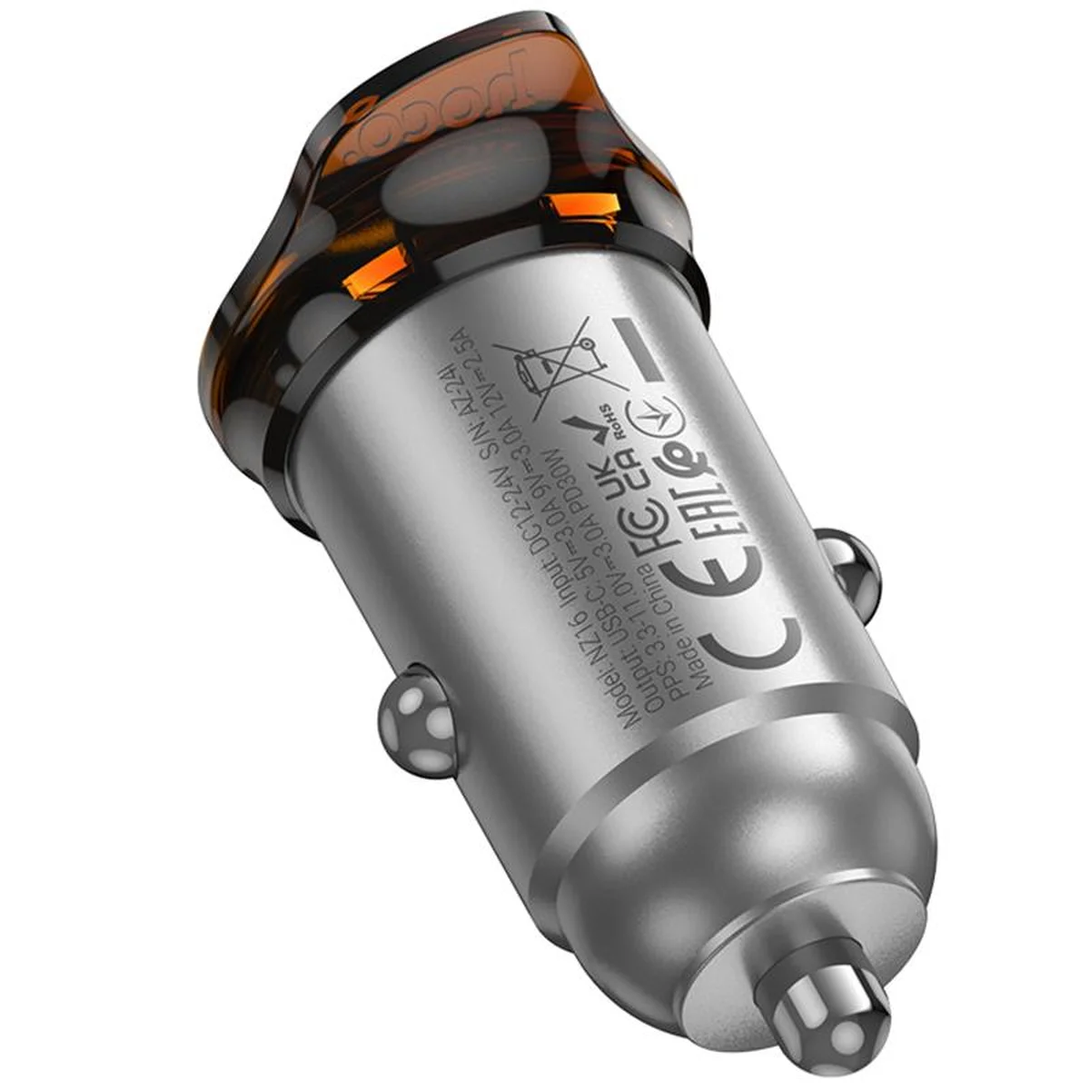 АЗУ Hoco NZ16 Rigorous PD30W (1USB-C) Metal grey