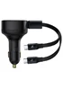 АЗУ Baseus Enjoyment PD33W with retractable cables (2USB-C) (C00035500111) Black