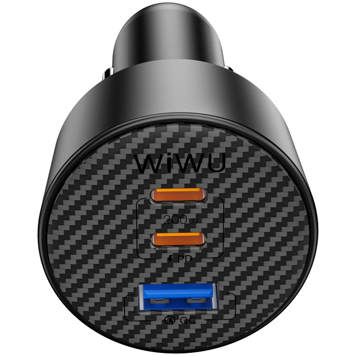 АЗУ WIWU CC026 Warriors PD200W+QC3.0 (1USB-A/2C) Black