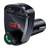 АЗУ FM модулятор Hoco DE24 QC3.0 (2USB-A) Black
