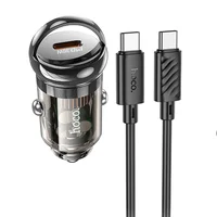 АЗУ Hoco Z53 Sight PD30W (1C) + Type-C to Type-C Transparent black