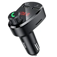 АЗУ FM модулятор Hoco DE24 QC3.0 (2USB-A) Black