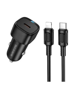 АЗУ Borofone BZ34A Cloud PD20W (1USB-C) + кабель Type-C to Lightning Black