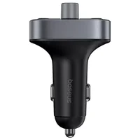 АЗУ FM модулятор Baseus S-09 Pro Series 18W (2USB-A/1C) (C10762200113) Cluster Black