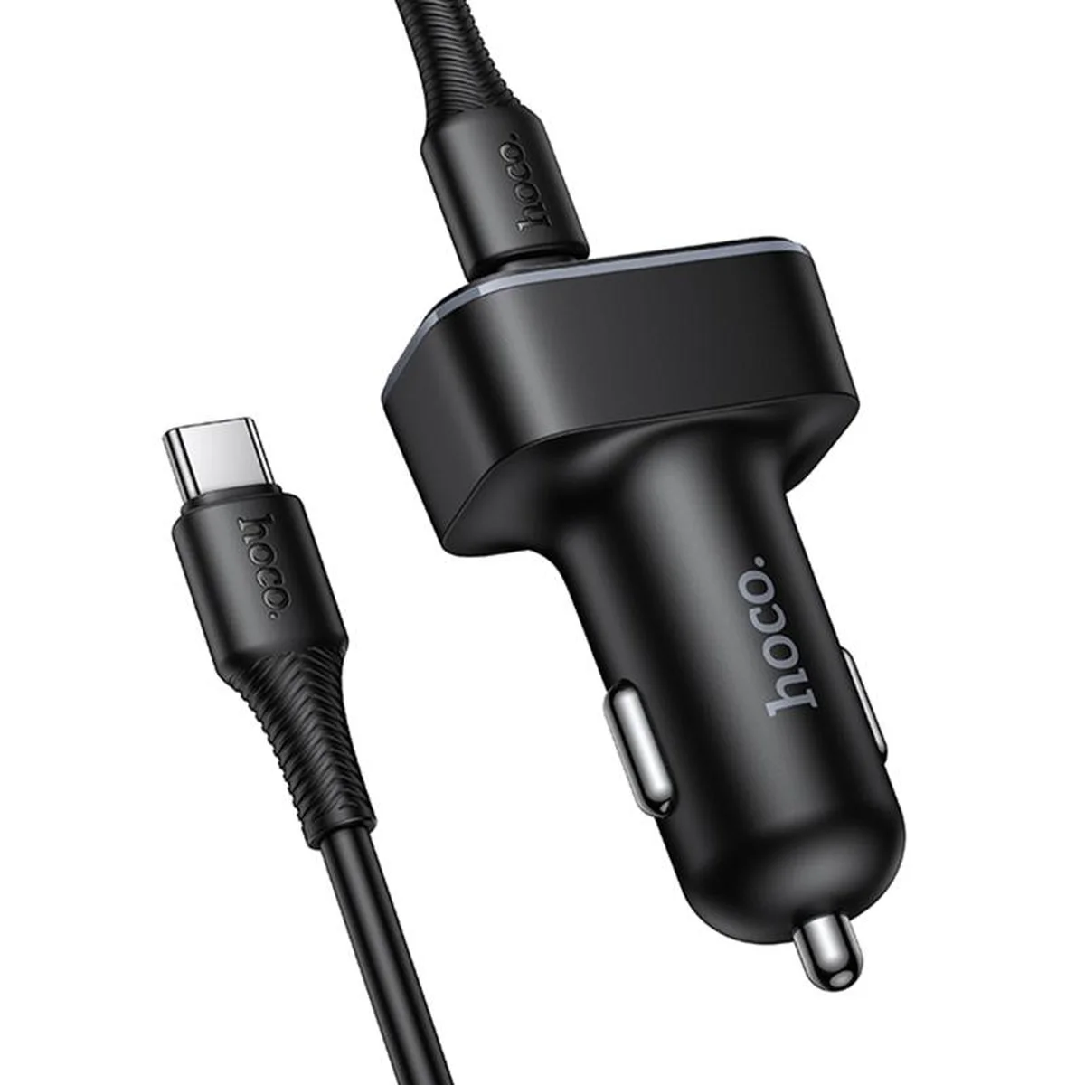 АЗУ Hoco Z63A Barry PD42W+QC3.0 (2USB-A/1C) + кабель Type-C to Type-C Black