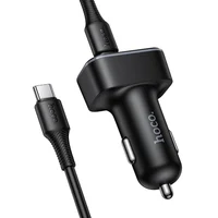 АЗУ Hoco Z63A Barry PD42W+QC3.0 (2USB-A/1C) + кабель Type-C to Type-C Black