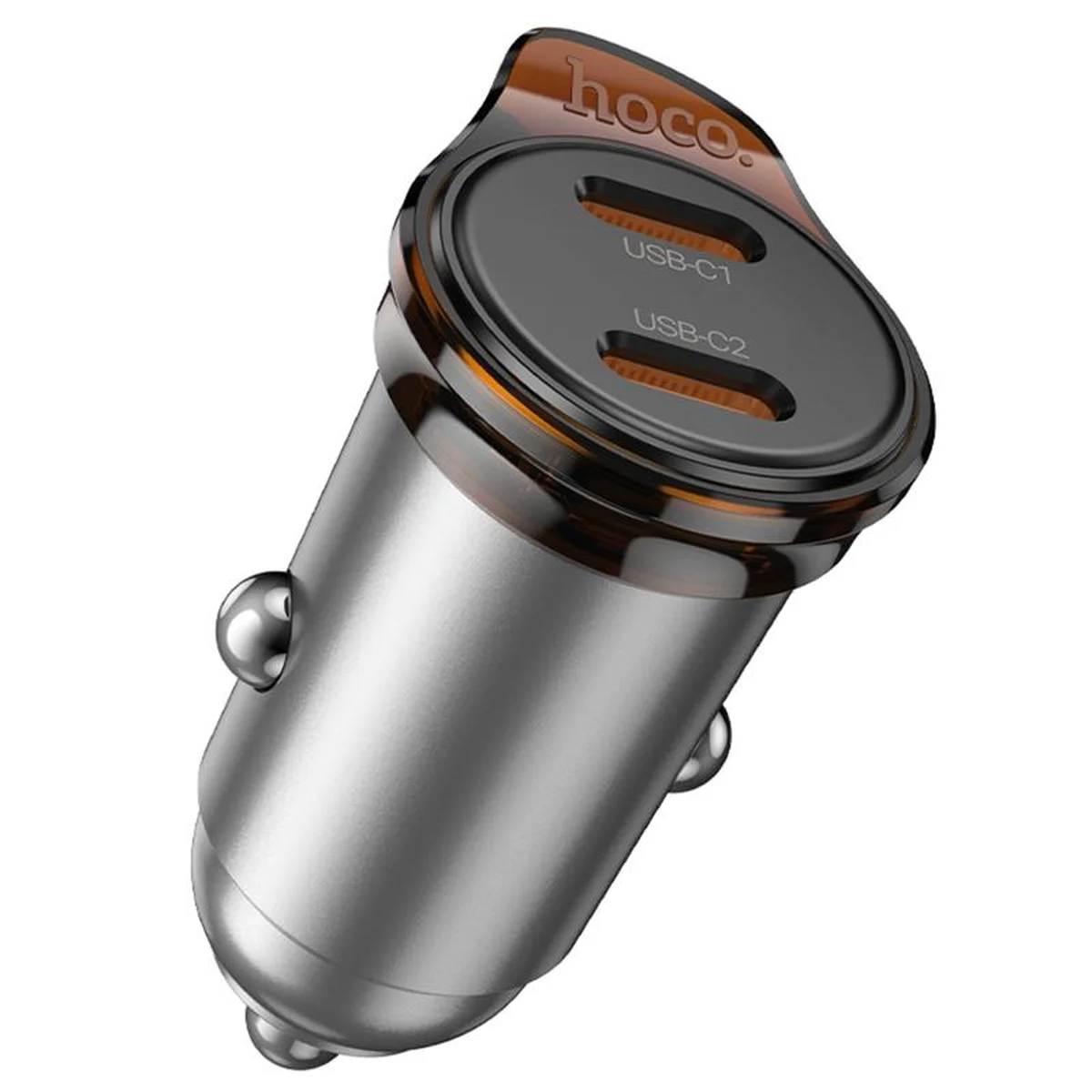 АЗУ Hoco NZ16B Rigorous PD45W (2USB-C) Metal grey