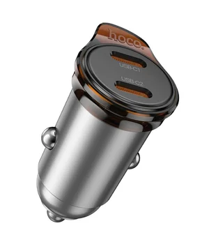 АЗУ Hoco NZ16B Rigorous PD45W (2USB-C) Metal grey