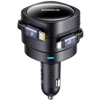 АЗУ Baseus Enjoyment Max PD60W with retractable cables (1USB-C/1L) (C00035507121) Cosmic Black