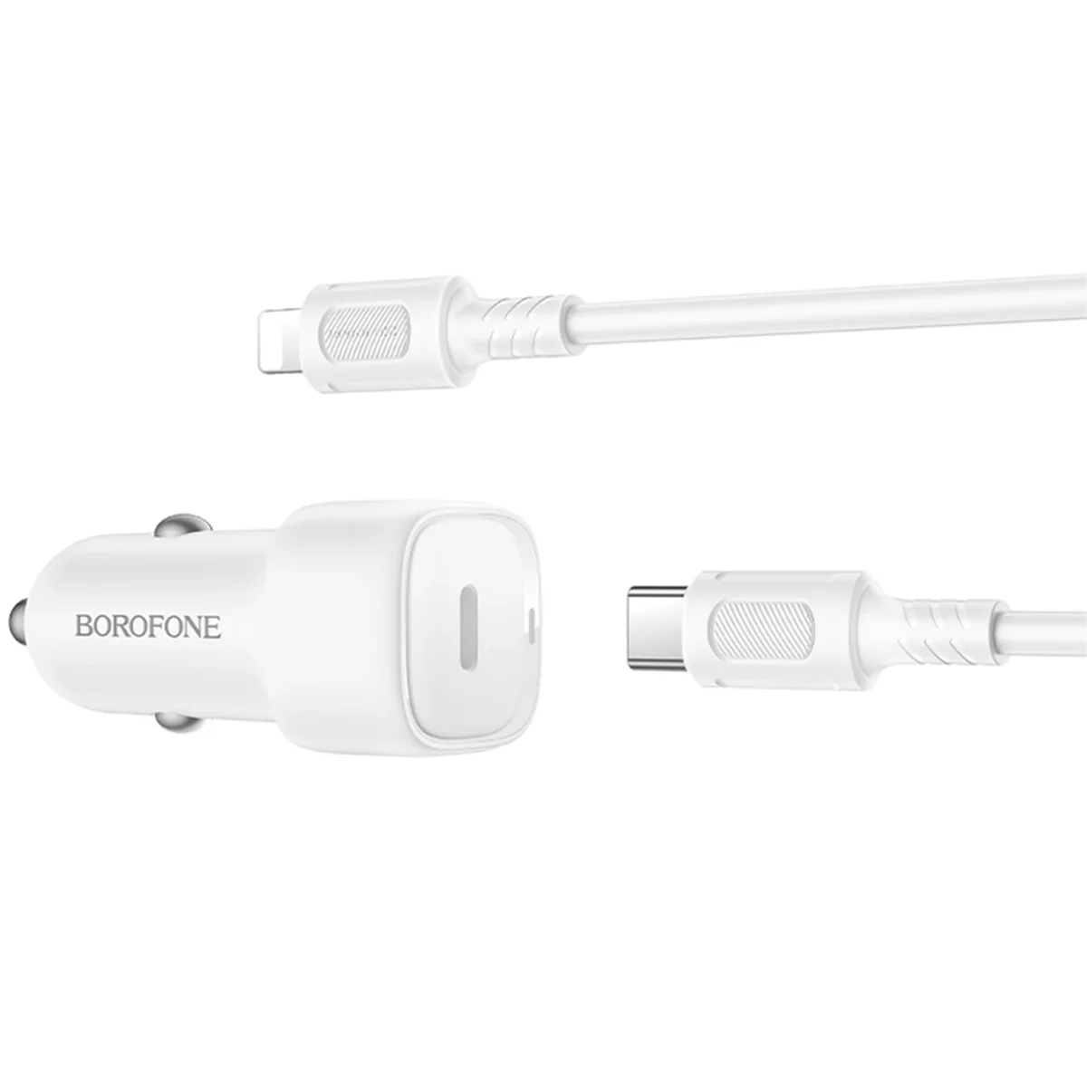АЗУ Borofone BZ34A Cloud PD20W (1USB-C) + кабель Type-C to Lightning White