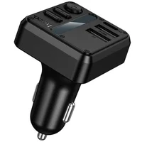 АЗУ FM модулятор Hoco E89 Libre 45W (1USB-A/1C) Black