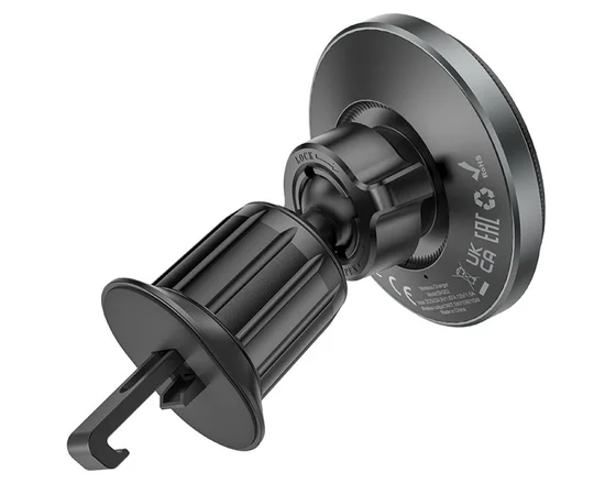 Автодержатель с БЗУ Borofone BH202 Seaside magnetic Metal gray