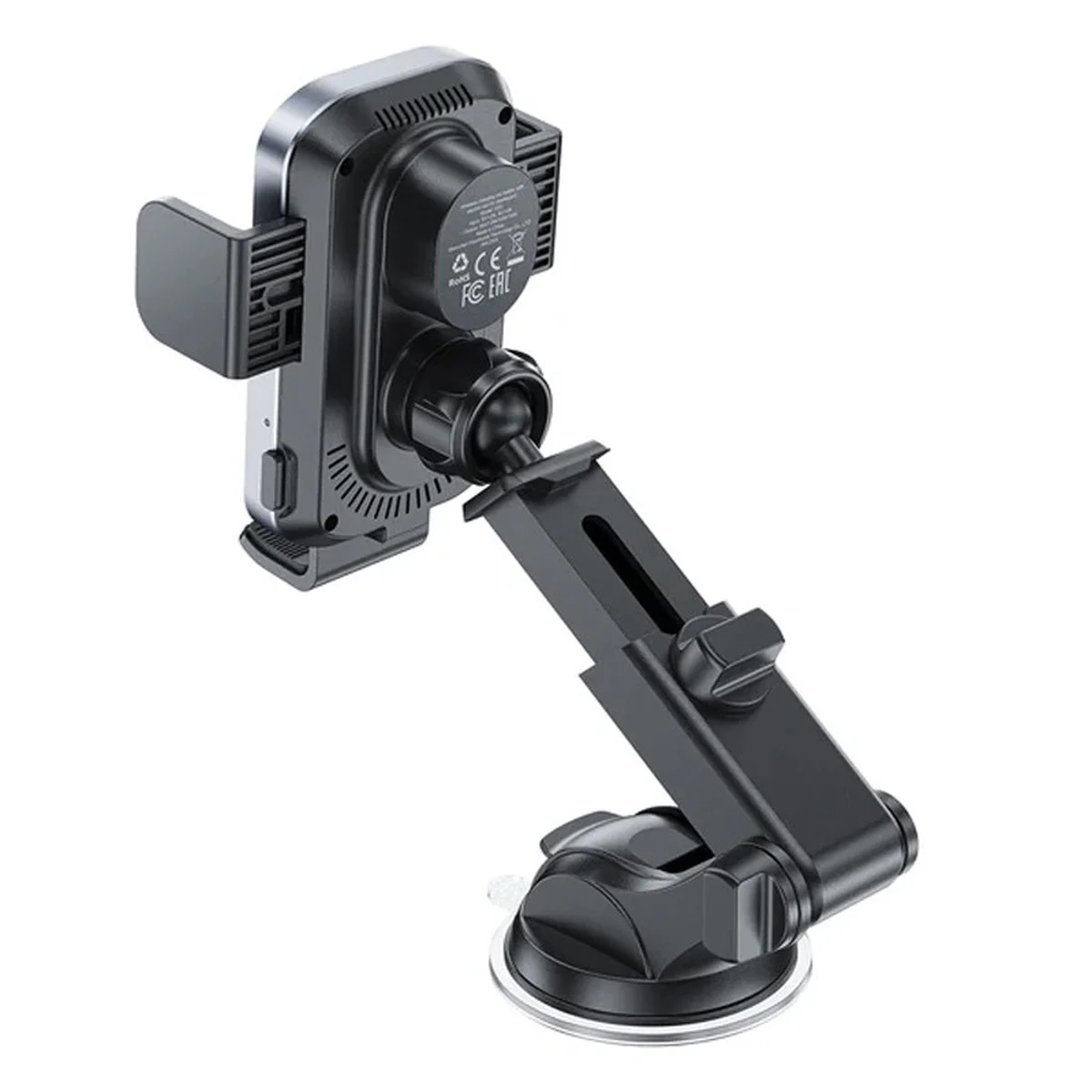 Автодержатель с БЗУ Acefast D53 with Electric Clamp for Dashboard Black