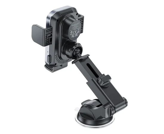 Автодержатель с БЗУ Acefast D53 with Electric Clamp for Dashboard Black