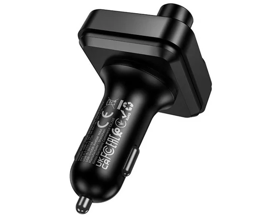 АЗУ FM модулятор Borofone BC61 Ocean 45W (1USB-A/1C) Black