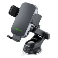 Автодержатель с БЗУ Acefast D53 with Electric Clamp for Dashboard Black