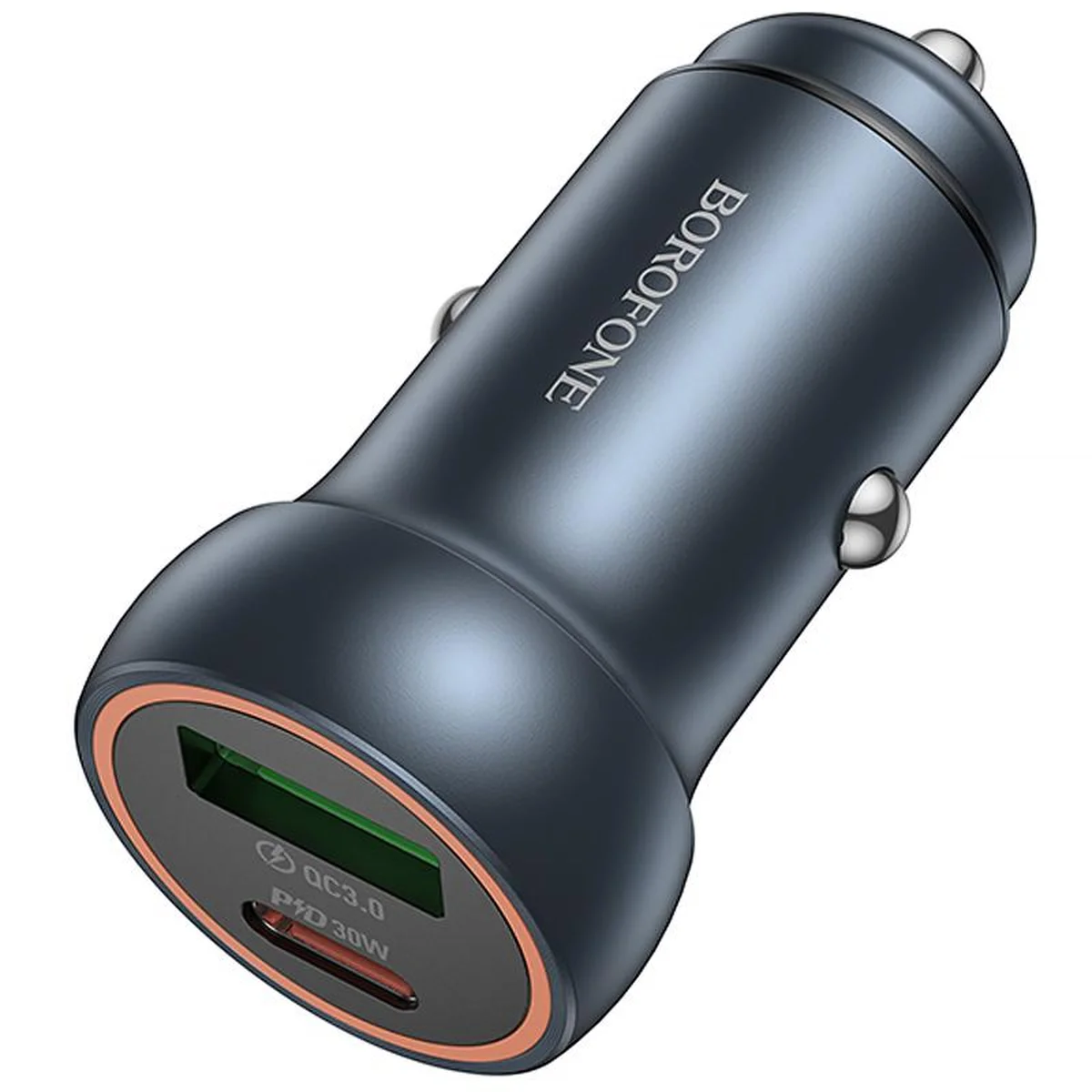 АЗУ Borofone BZ32A Fresh PD30W+QC3.0 (1USB-A/1C) Metal gray