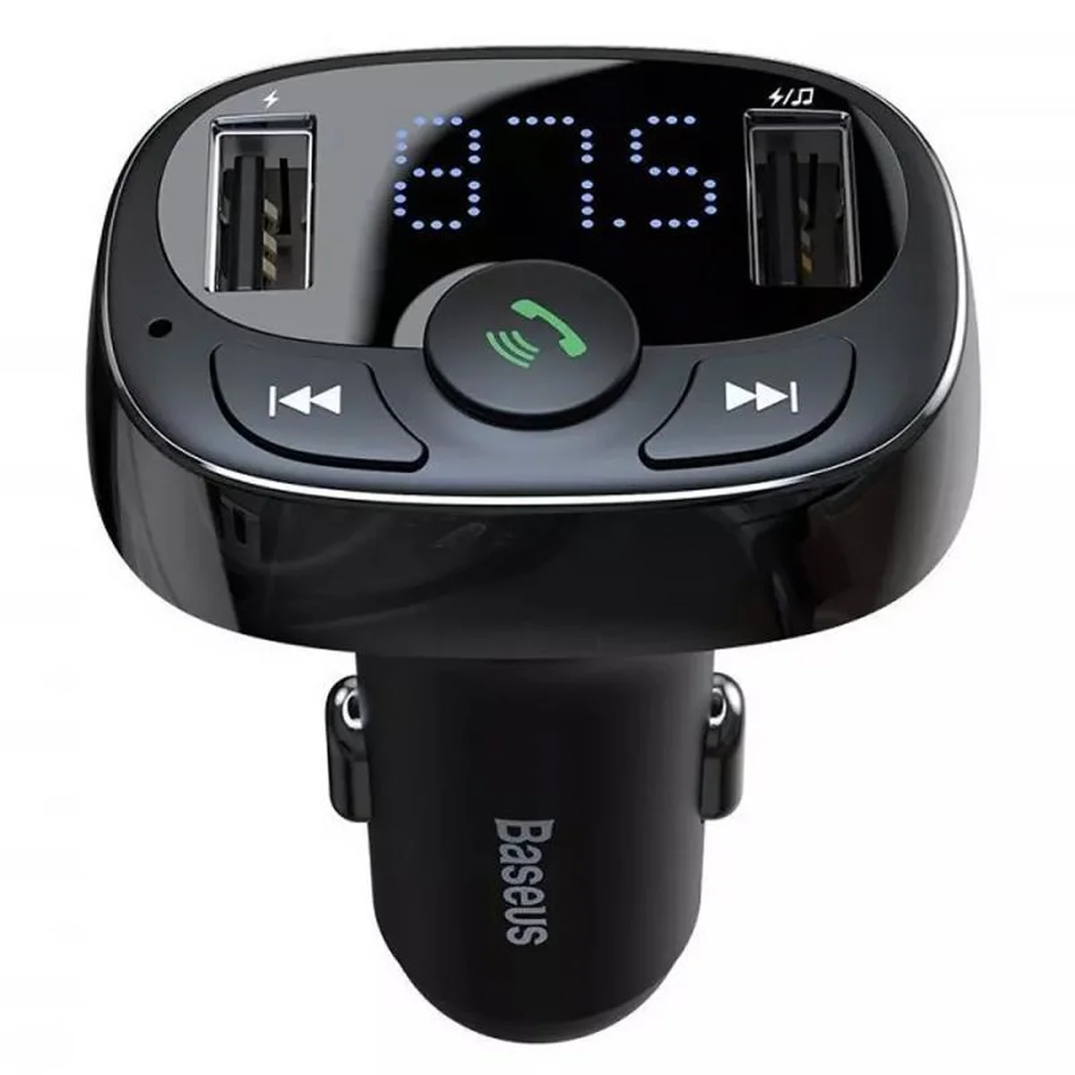 АЗУ FM модулятор Baseus S-09A 10W (2USB-A) (CCMT) Black