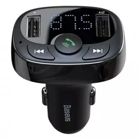 АЗУ FM модулятор Baseus S-09A 10W (2USB-A) (CCMT) Black