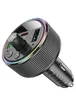АЗУ FM модулятор Hoco E82 Guerrero PD30W+QC3.0 (2USB-A/1C) Black