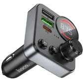 АЗУ FM модулятор Hoco E86 Alegria PD30W+QC3.0 48W (2USB-A/1C) Black