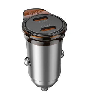 АЗУ Hoco NZ16B Rigorous PD45W (2USB-C) Metal grey