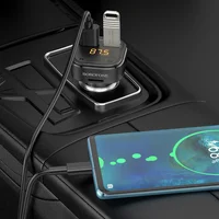 АЗУ FM модулятор Borofone BC43 Flash QC3.0 Black