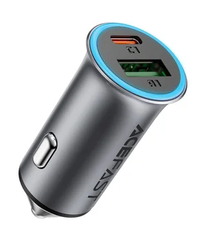 АЗУ Acefast B16 PD65W+QC3.0 total 95W (1USB-A/1C) Gray