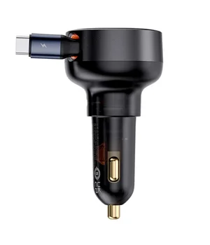 АЗУ Baseus Enjoyment Pro 60W (1USB-C) + висувний кабель Type-C (C00057802111-01) Cluster Black