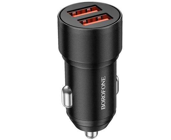 АЗУ Borofone BZ19B Metal Dual QC3.0 36W (2USB-A) Black