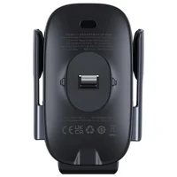 Автотримач із БЗУ Baseus Milky Way Pro Wireless Charging Electric Car Mount 15W (C40357000111-0) Cluster Black