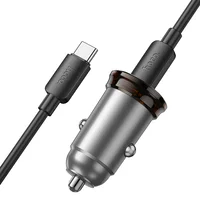 АЗУ Hoco NZ16B Rigorous PD45W (2USB-C) + кабель Type-C to Type-C Metal grey