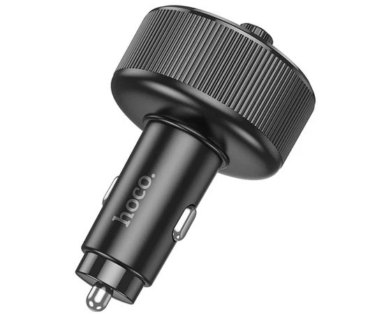 АЗУ FM модулятор Hoco E82 Guerrero PD30W+QC3.0 (2USB-A/1C) Black