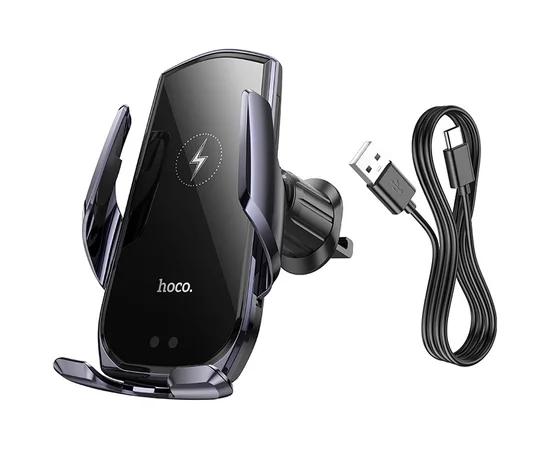 Автодержатель с БЗУ Hoco CA202 Plus Black