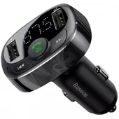 АЗУ FM модулятор Baseus S-09A 10W (2USB-A) (CCMT) Black