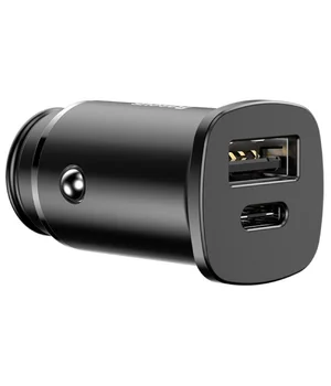 АЗУ Baseus Square Metal PD 3.0 QC 4.0+ 30W USB + Type-C (CCALL-AS) Черный