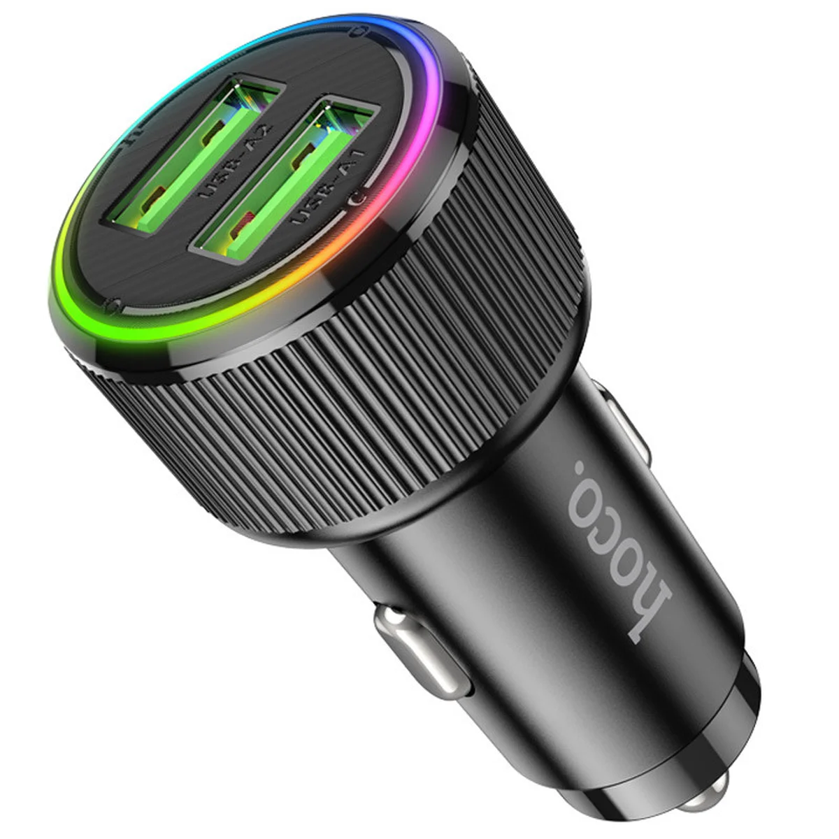 АЗУ Hoco NZ14 Guerrero QC3.0 18W total 38W (2USB-A) Black