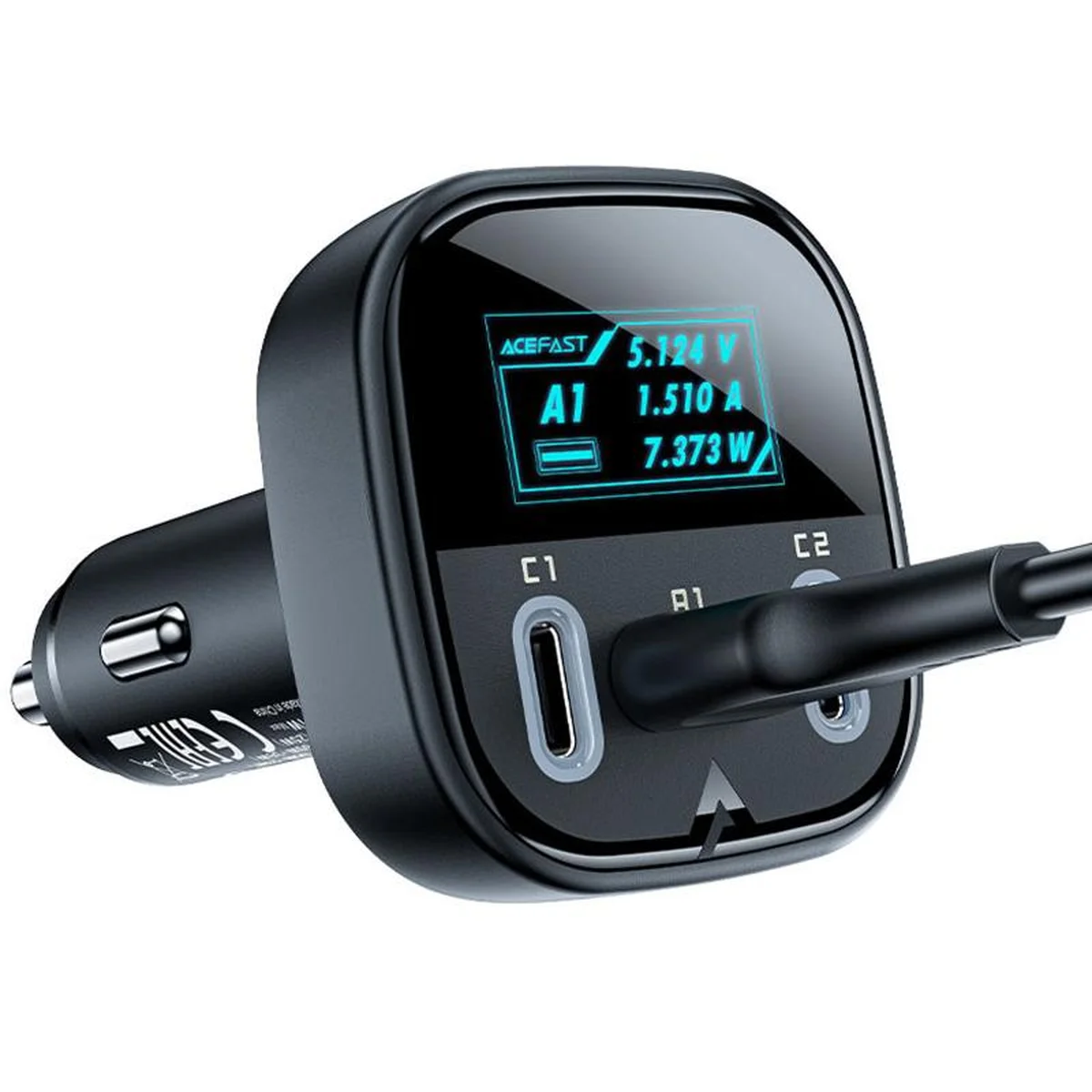 АЗУ Acefast B5 PD36W+QC4.0 total 101W (1USB-A/2C) Black