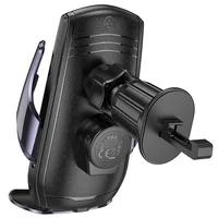 Автодержатель с БЗУ Hoco CA202 Plus Black