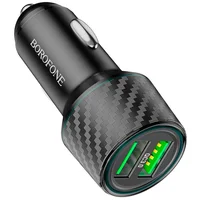 АЗУ Borofone BZ21A Brilliant QC3 total 36W (2USB-A) Black