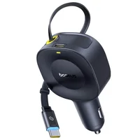 АЗУ Baseus PrimeTrip VR2 30W with retractable cable (2USB-C) (C0206401) Cosmic Black