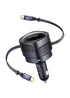 АЗУ Baseus Enjoyment Max PD60W with retractable cable (2USB-C) (C00035507121) Cosmic Black