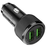 АЗУ Hoco NZ14 Guerrero QC3.0 18W total 38W (2USB-A) Black