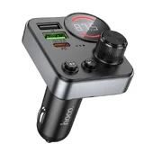 АЗУ FM модулятор Hoco E86 Alegria PD30W+QC3.0 48W (2USB-A/1C) Black
